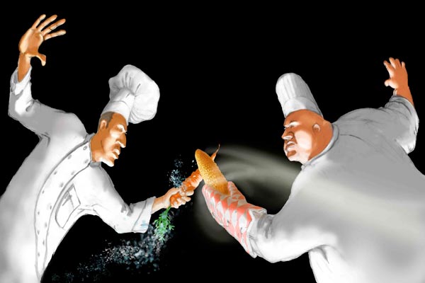 Chefs dueling over cooked vs. raw foods